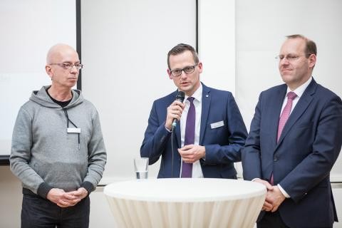 Diskussion mit Dr. Marsiske, Hr. Retter und Oberbürgermeister Dr. Vöhringer