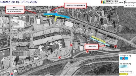 Bauzeitplan 20.10. - 31.10.2025