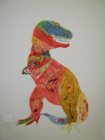 gemalte Tierfigur