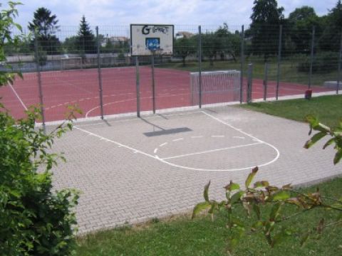 Übungsplatz für Basketball