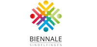 Buntes Logo, darunter Biennale Sindelfingen